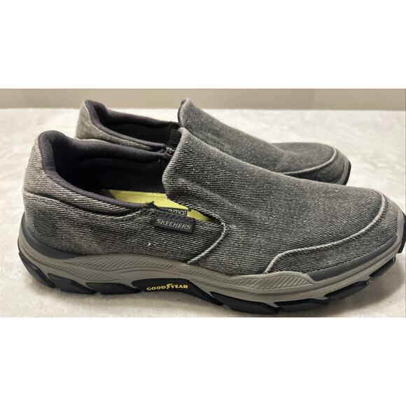 Skechers Shoes Men’s Size 13 Respected Fallston Slip On Charcoal 204387 - Picture 1 of 10